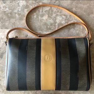 * SOLD * Fendi Pequin Croasbody
